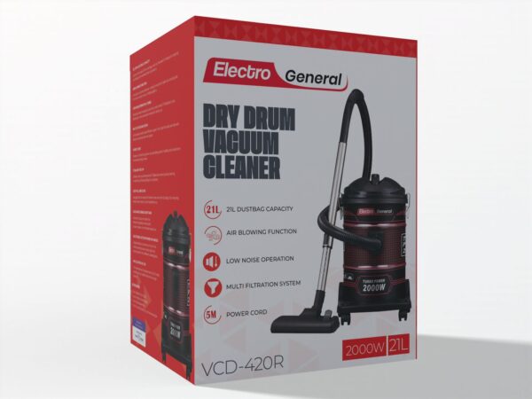 DRUM VACCUM CLEANER- 2000W/21 LTR - VCD-420R - Image 3