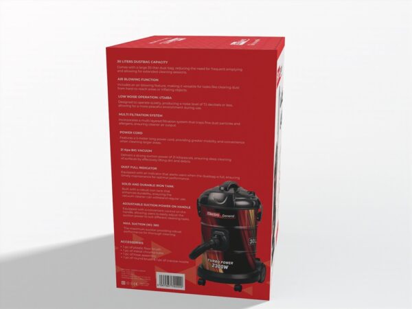 DRUM VACCUM CLEANER- 2300W/30 LTR - VCD-225R - Image 3